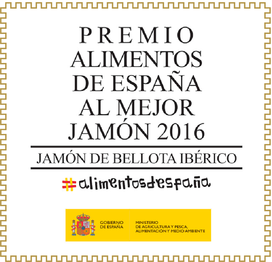 Premio alimentos de España al mejor jamón de bellota ibérico 2016